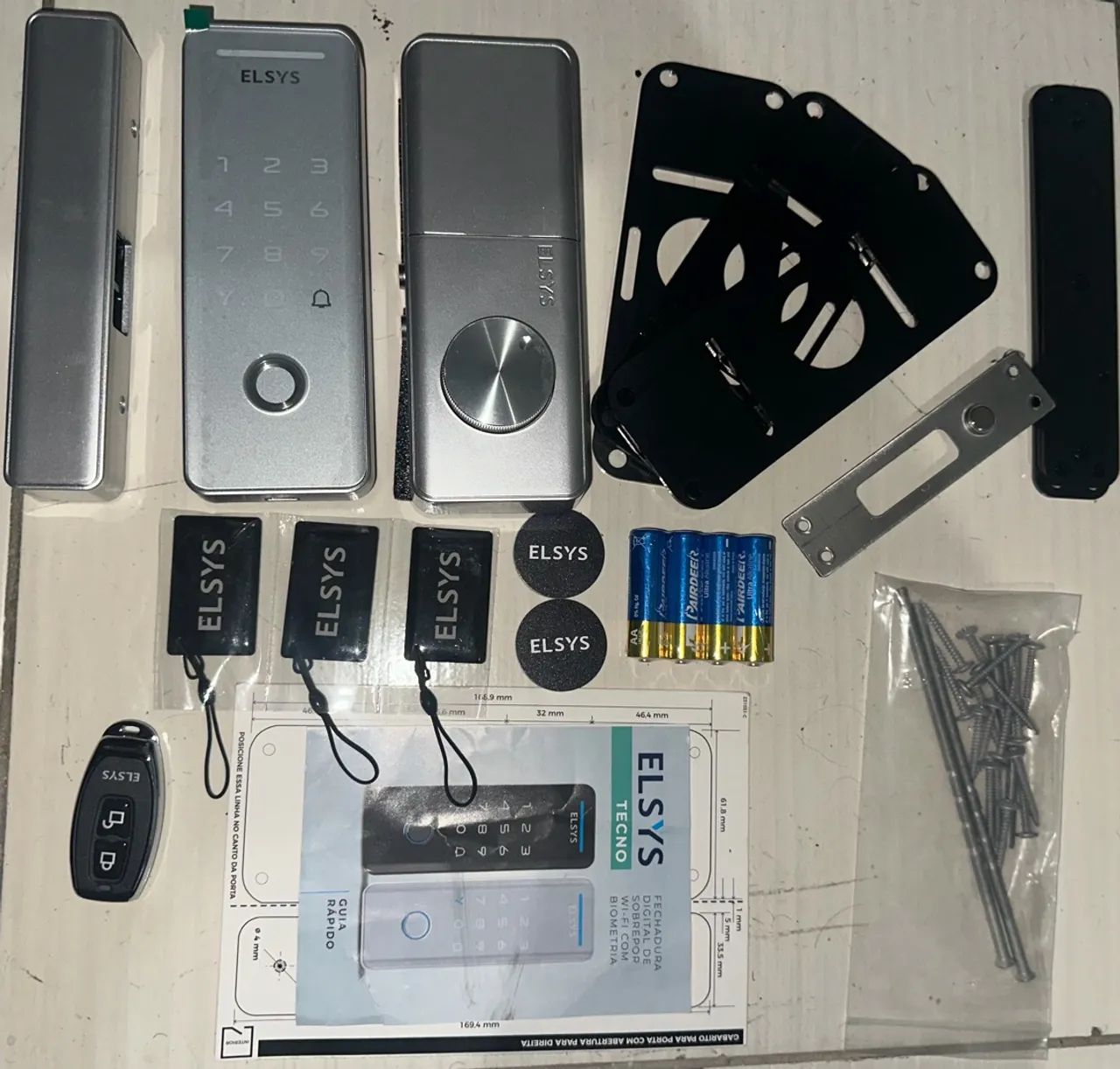 Fechadura Eletrônica Elsys Tecno Prata - Foto 4
