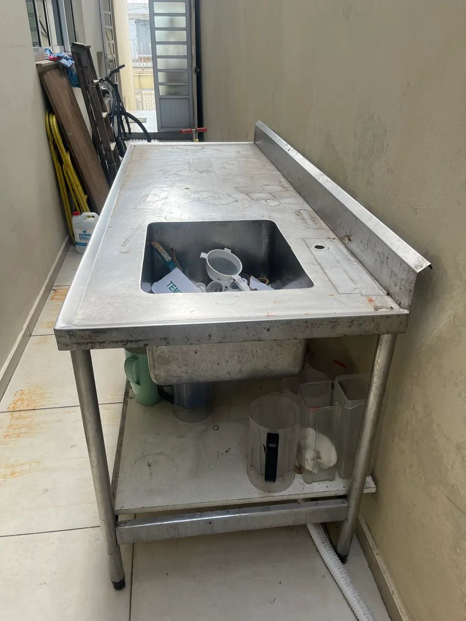 Mesa de inox com Cuba  - Foto 5