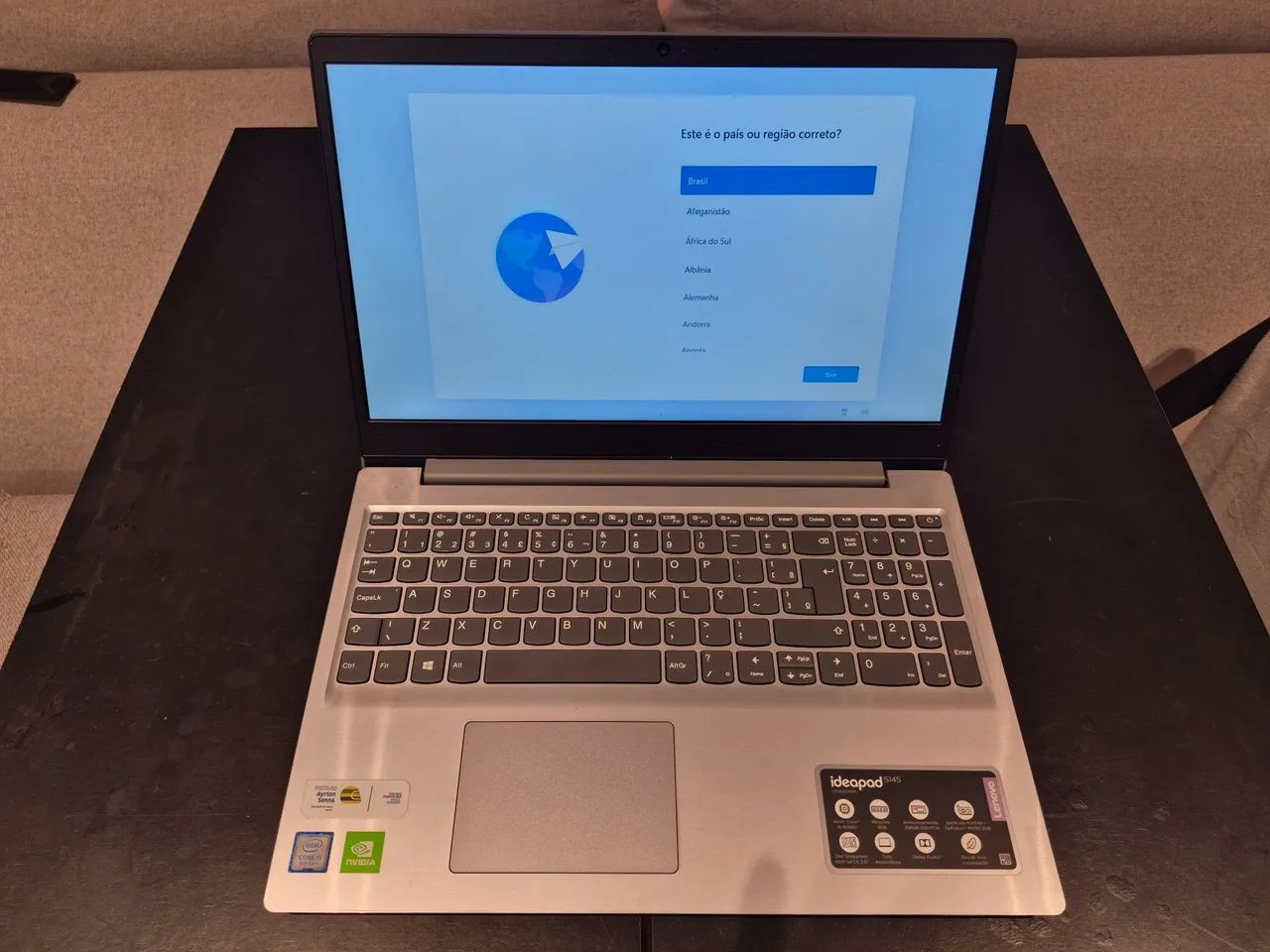 Notebook Lenovo i5 8gb 256 SSD Nvidea 2GB