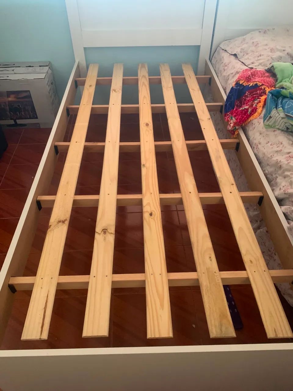 CAMA DE SOLTEIRO COM COLCHÃO ORTOBOM - Foto 4