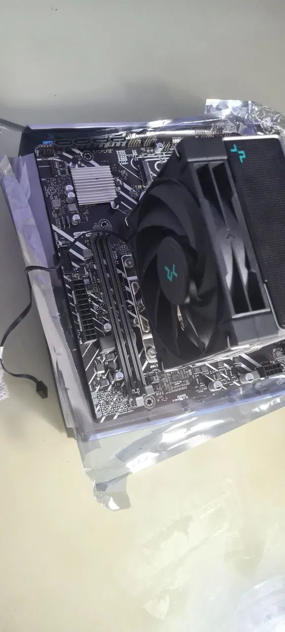 Vendo kit placa mãe + processador + cooler - Foto 3