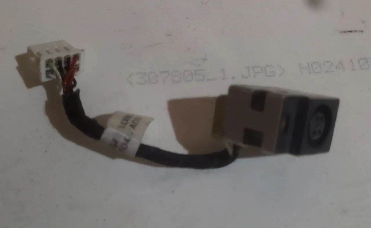 Conector Dc Jack De Energia Com Cabo Para Notebook