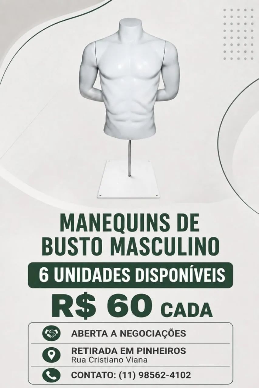 Manequim masculino camiseta