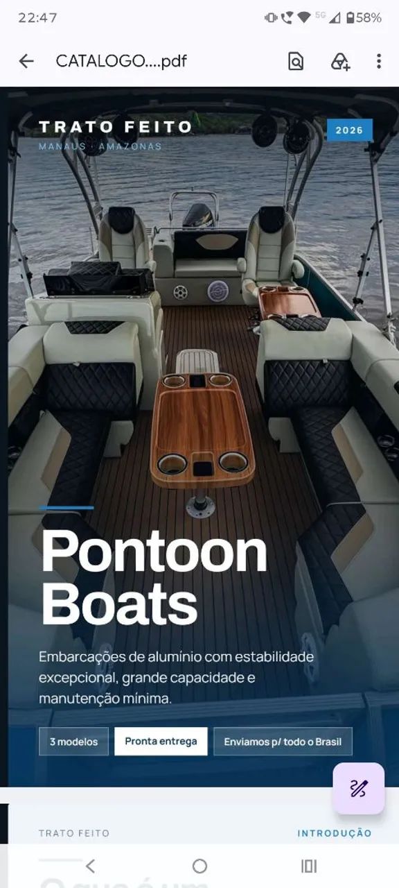 lancha pontoon 28 pes - Foto 4