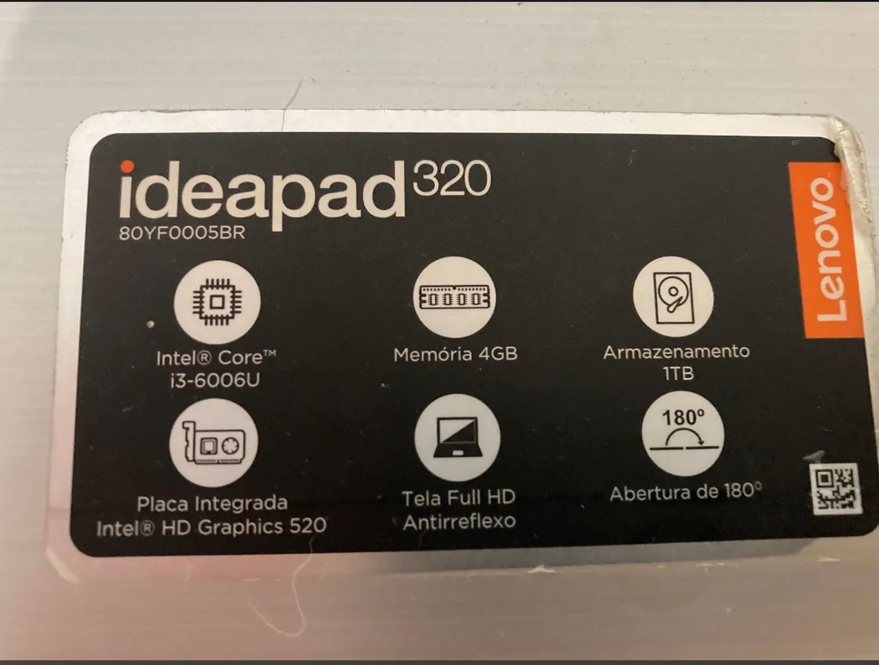notebook lenovo ideapad 320, processador intel core i3 6006u de 6ª geração - Foto 3