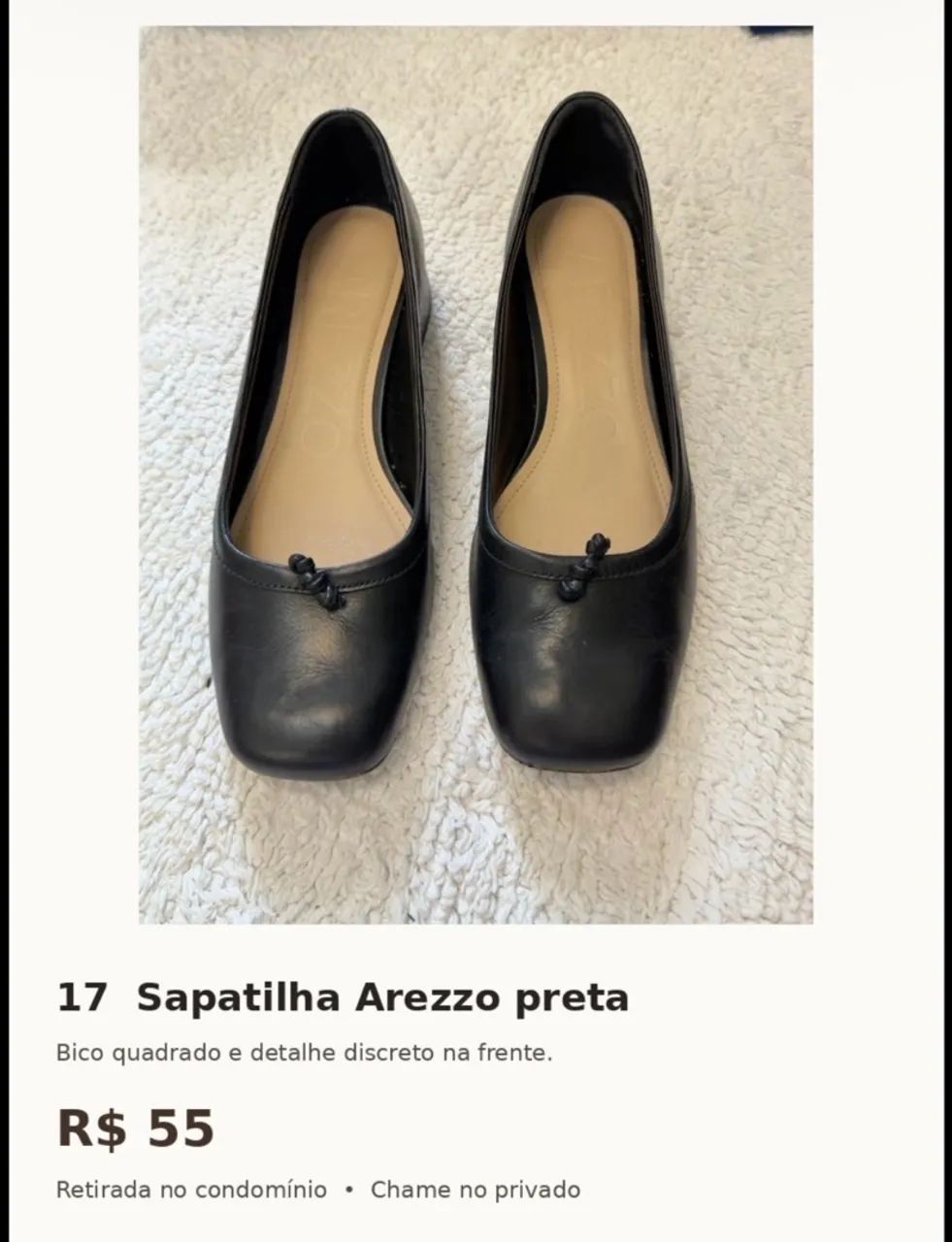 Sapatos a venda