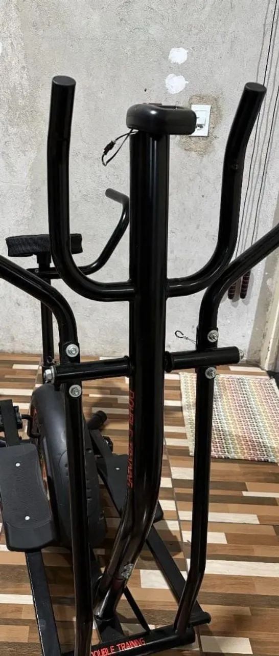 BICICLETA 2 EM 1 DOUBLE TRAINING - ELÍPTICO E ERGOMÉTRICA 