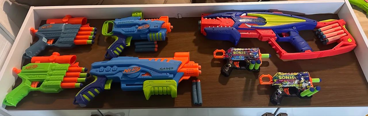 Nerf + X-Shot / vários modelos com dardos  - Foto 2