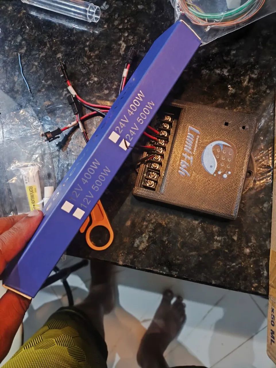Kit luminária para aquário Marinho