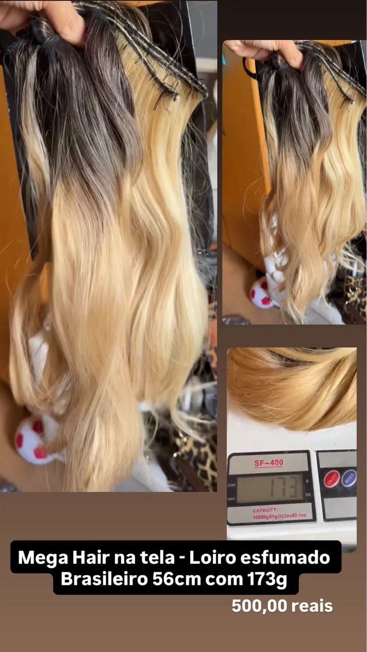 Mega Hair loiro 