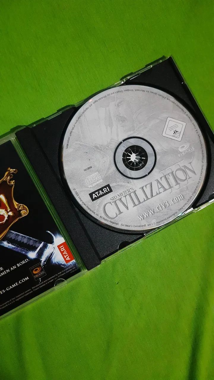 Jogo Pc CD-ROM civilization III original antigo - Foto 3