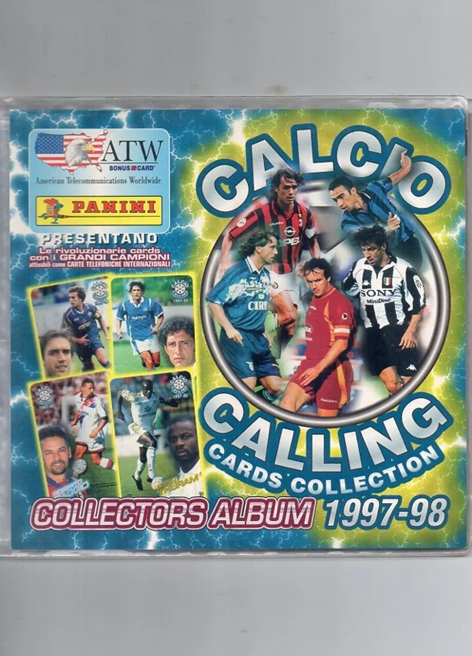 ÁLBUM PANINI CALCIO 1997/1998 COMPLETO COM AUTOGRAFO DE MARCIO