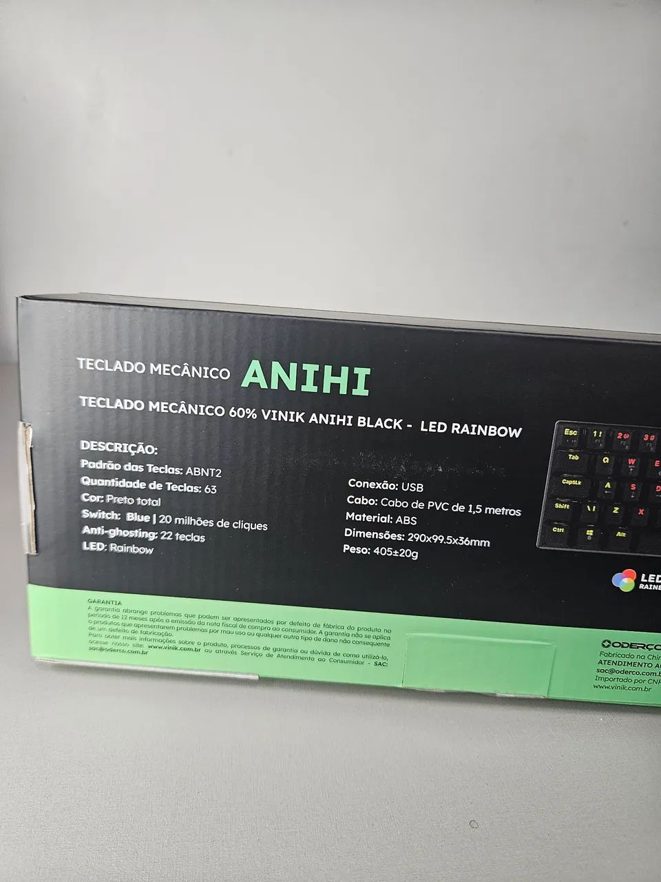 Teclado Mecânico Gamer 60% Switch Red e Blue - Foto 5