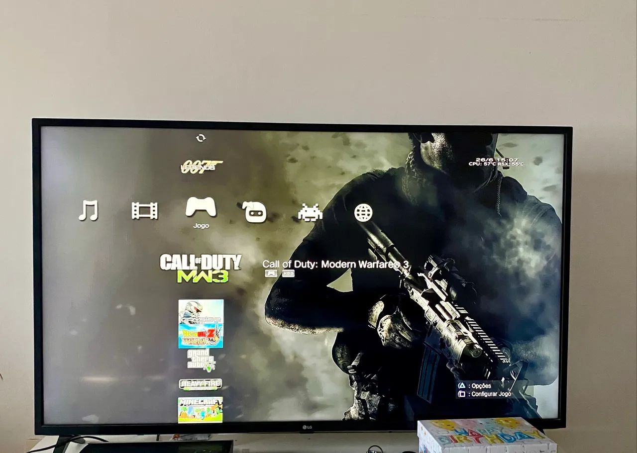 Ps3 com 15 Jogos - Loja - Entrega Grátis 