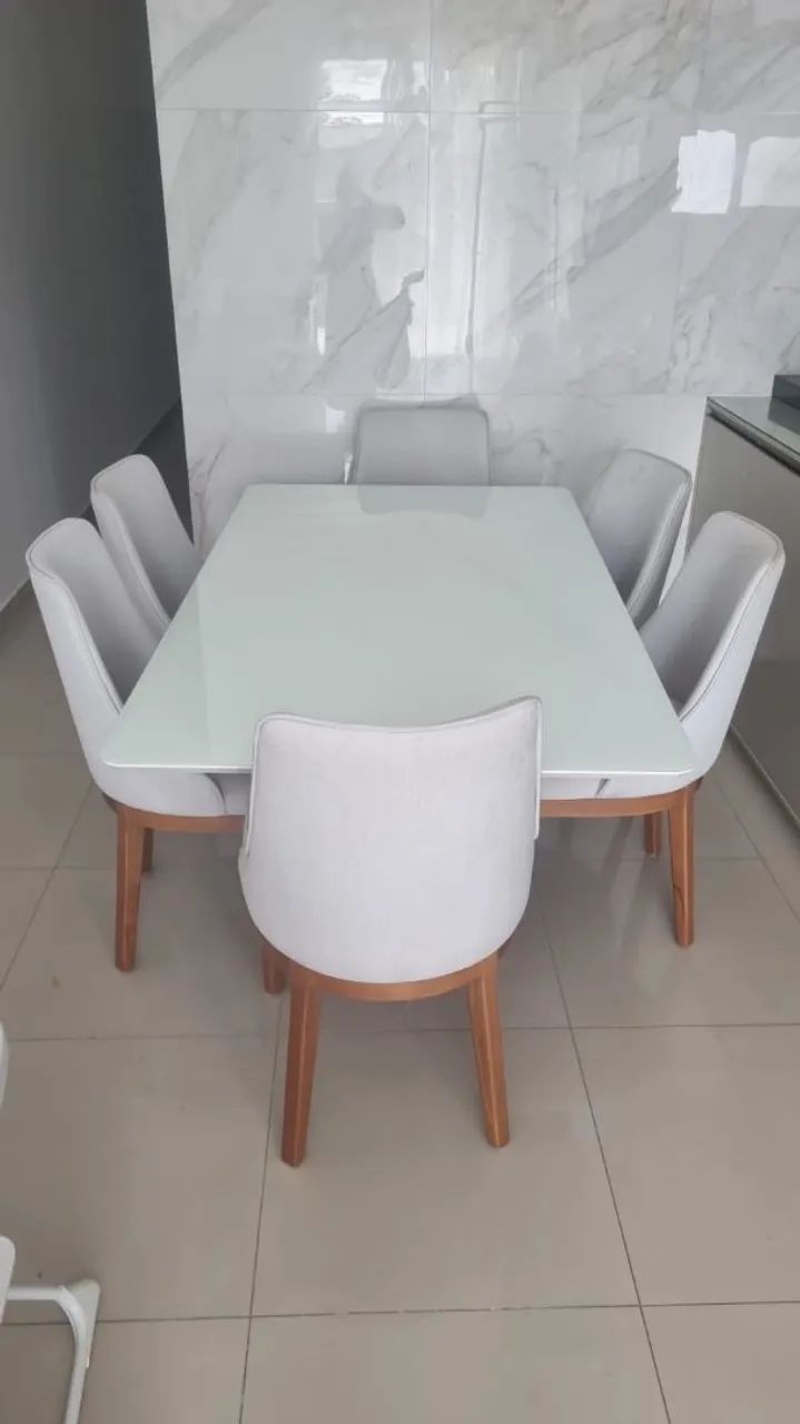 mesa sala de jantar 6 cadeiras 