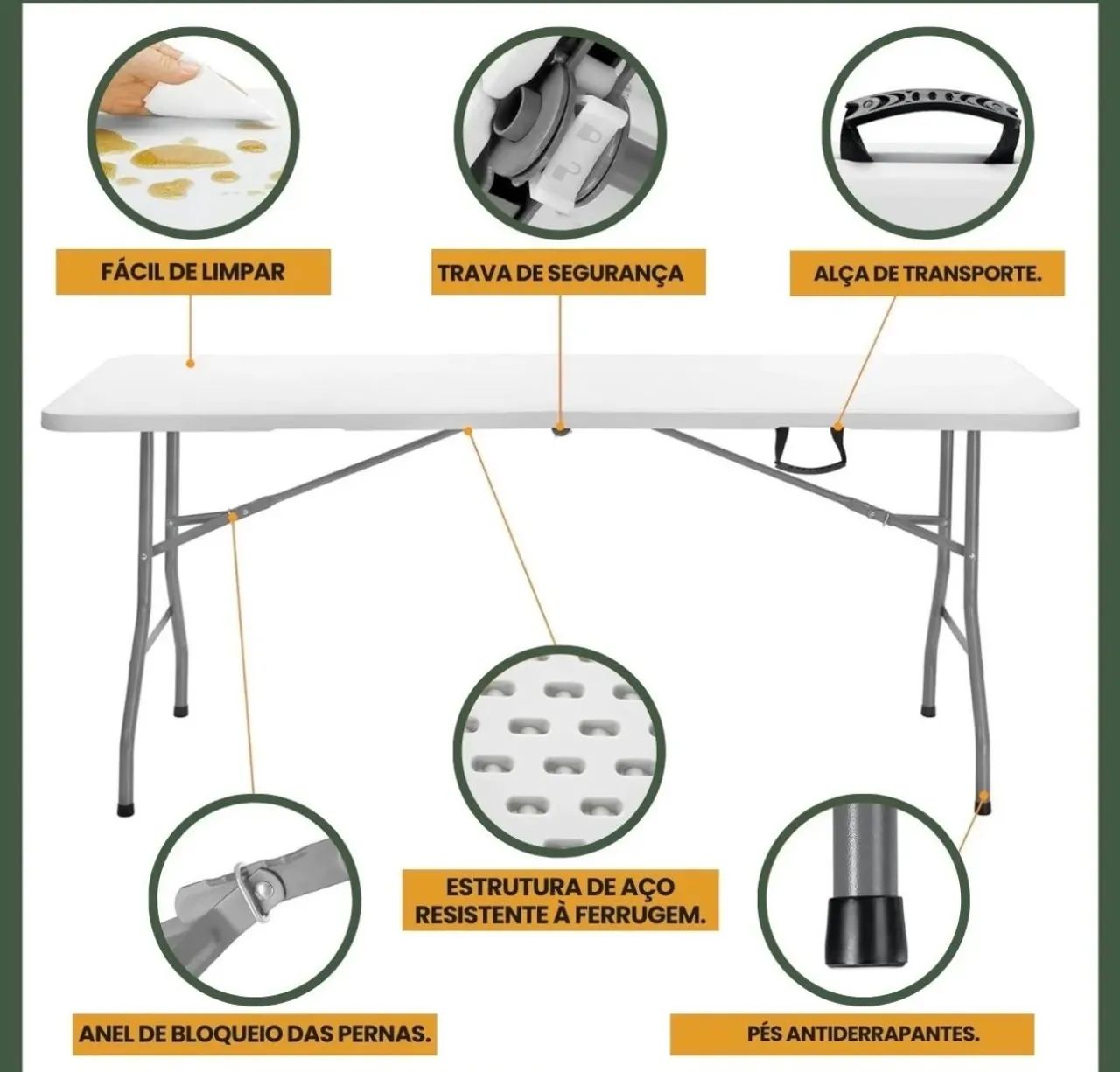 Mesa dobrável  - Foto 3