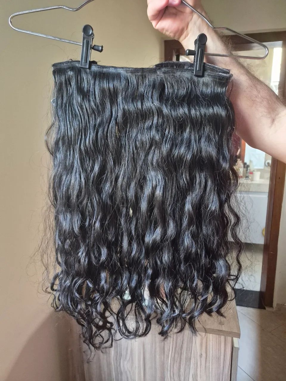 Cabelo humano brasileiro ondulado/cacheado  - Foto 4