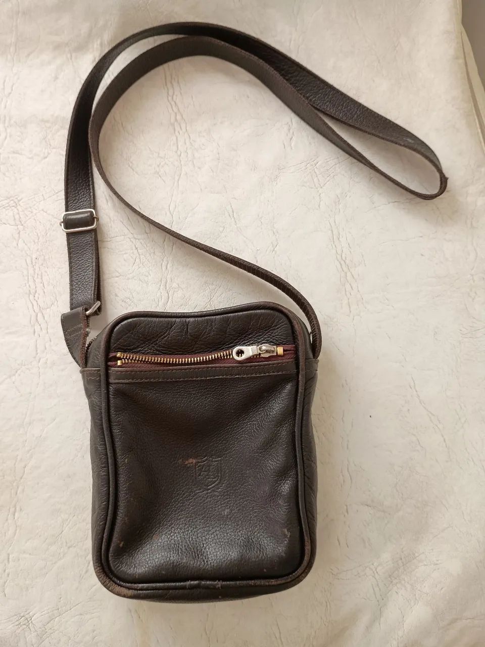 Bolsa de couro tiracolo 