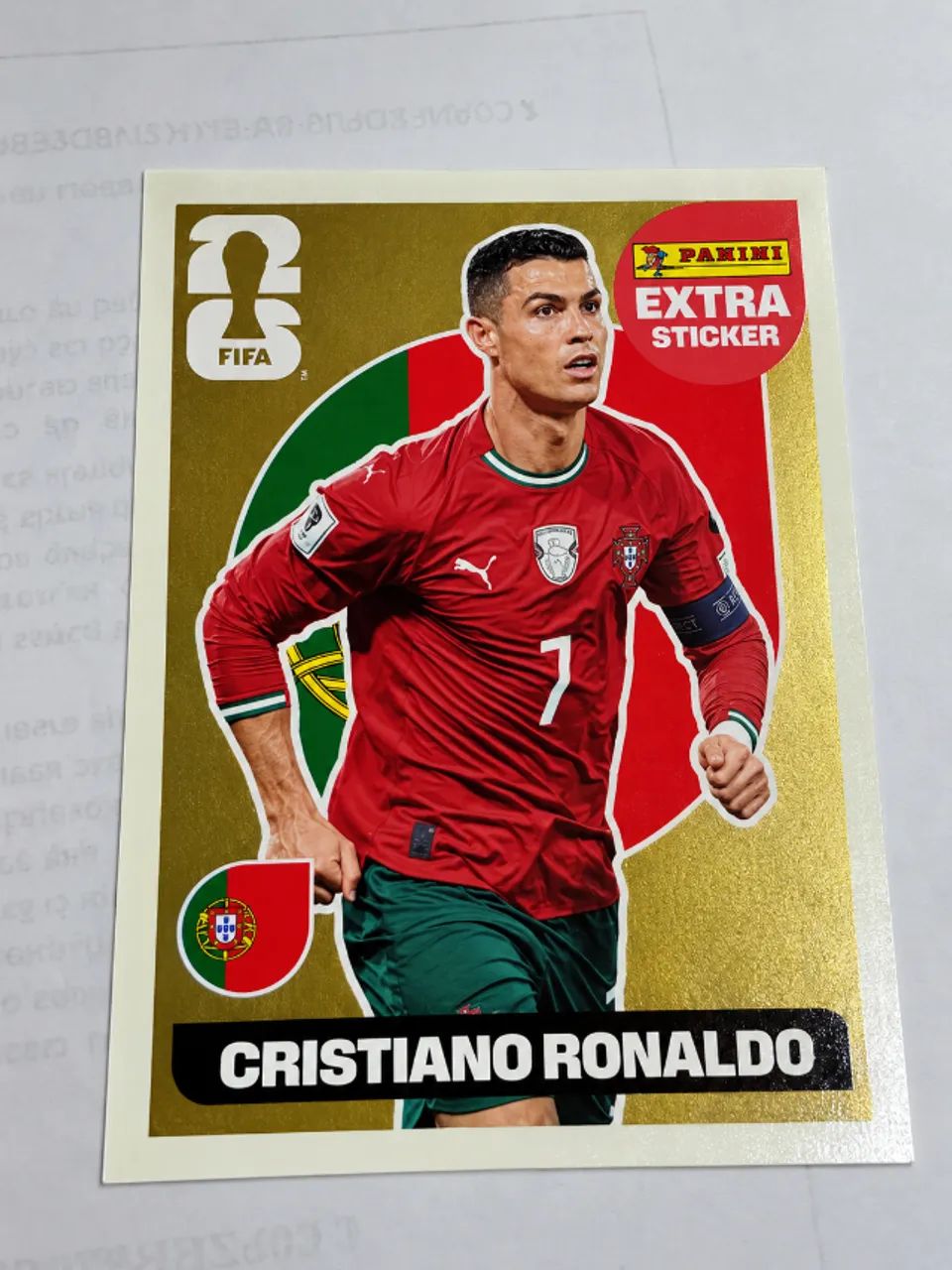 Figurinha Legend Cristiano Ronaldo OURO