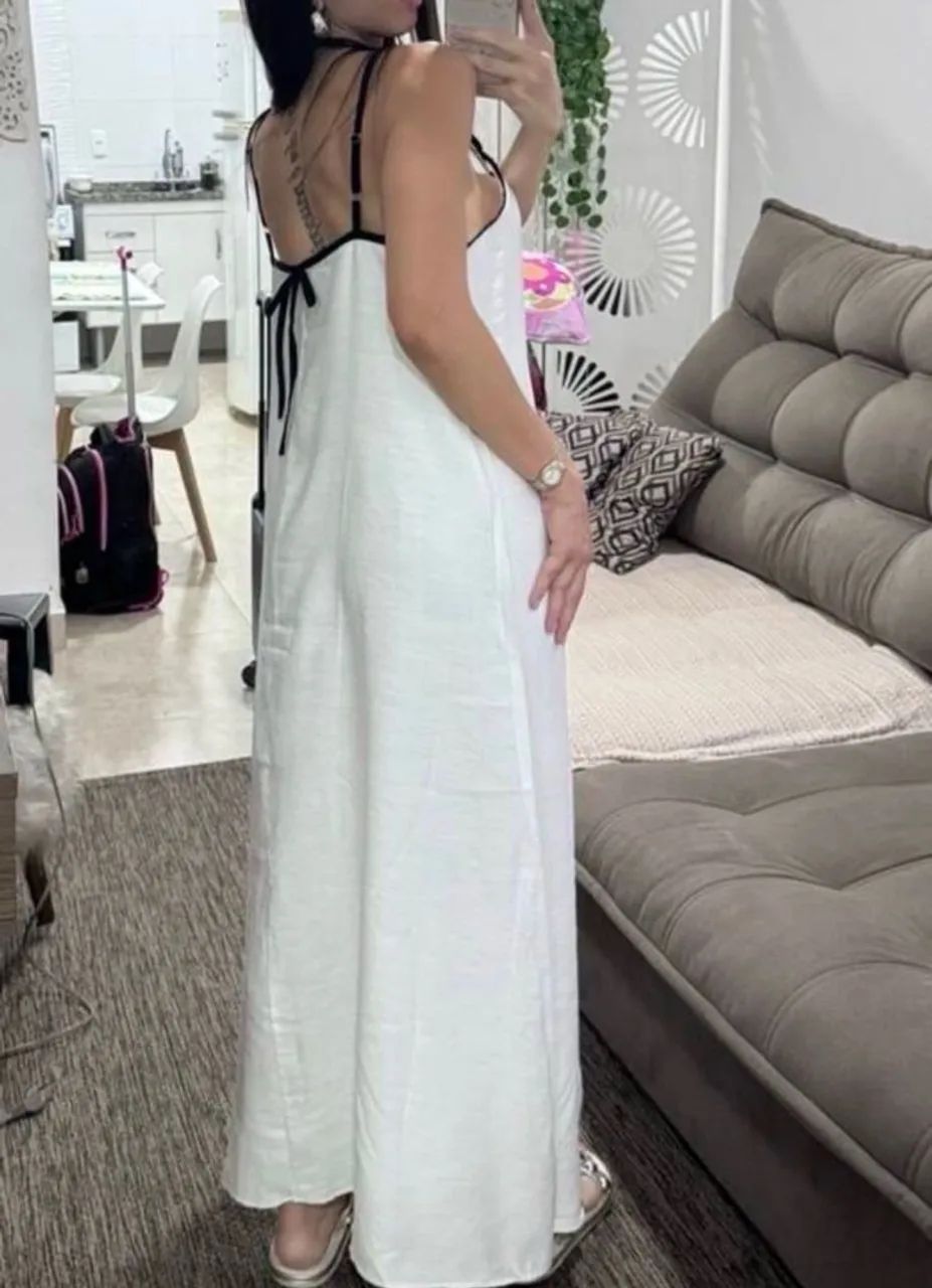 Vestido longo linho  - Foto 2