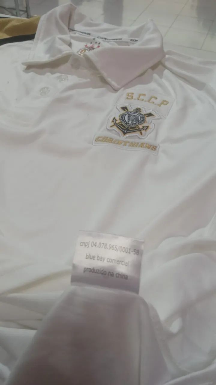 CAMISA POLO CORINTHIANS BLUE BAY LICENCIADA - Foto 4