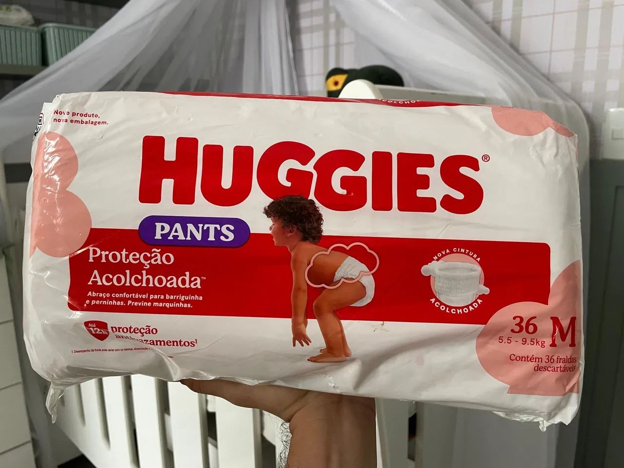 Fralda Huggies Pants (Fralda-Calça) Tam M - 36 Unidades (Pacote Lacrado)