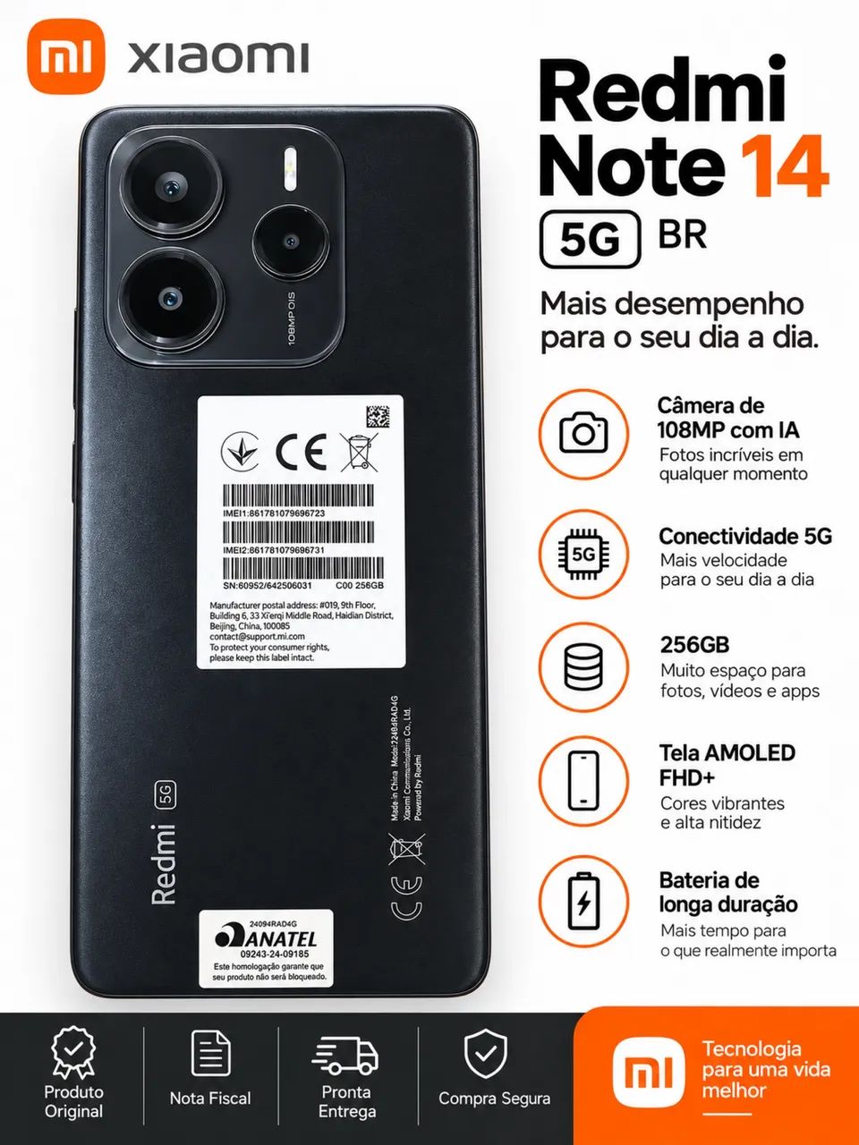 Redmi Note 14 5G - Novíssimo!!!!!! - Foto 4