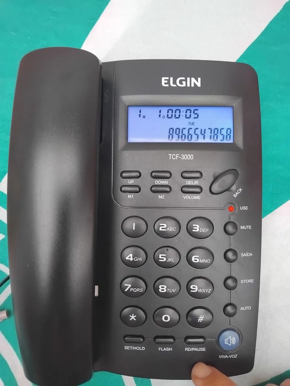 Telefone fixo Elgin tcf-3000 ( identificador +viva voz) - Foto 3