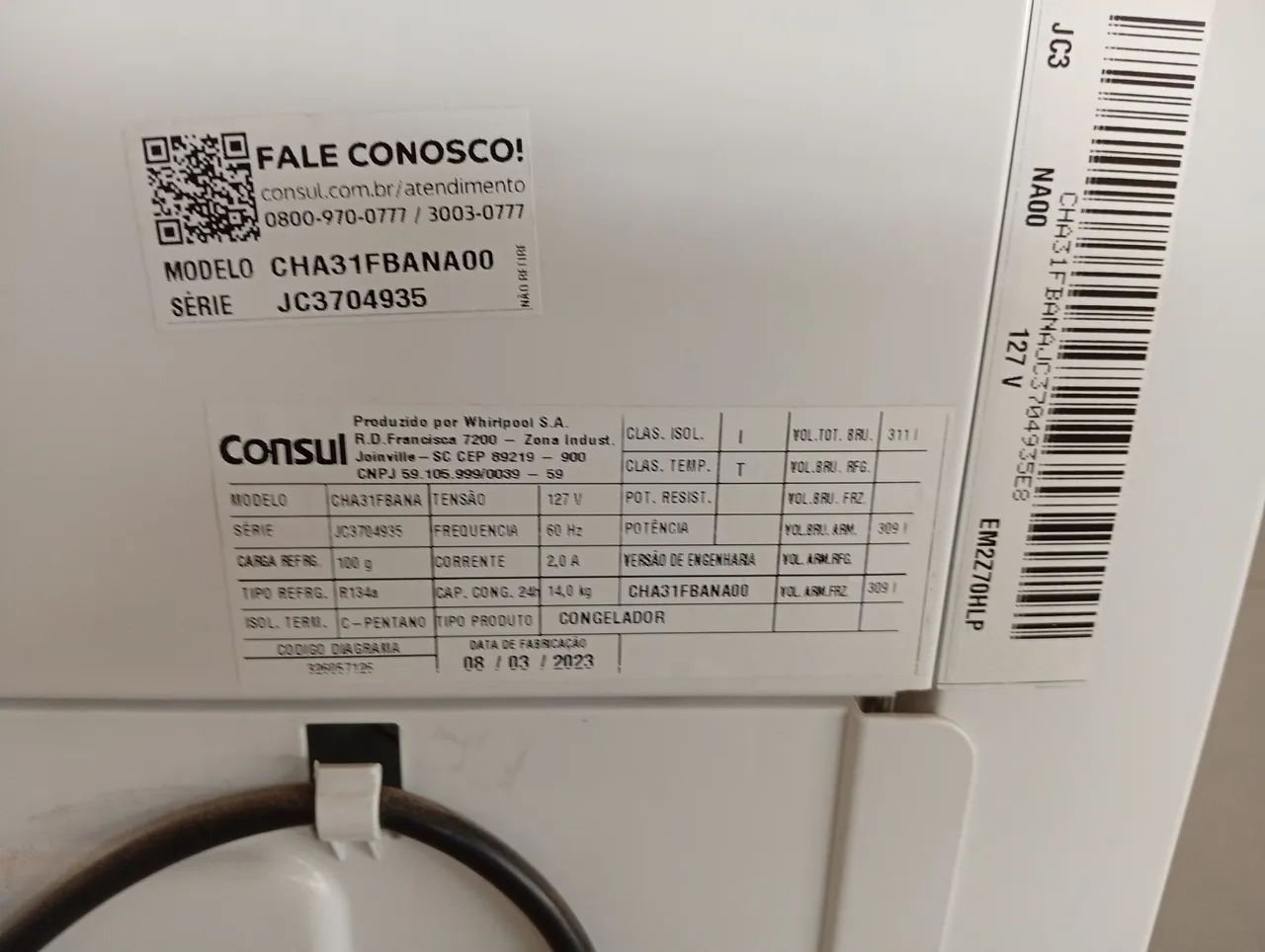 Freezer vertical novo, ainda sem uso - Foto 4