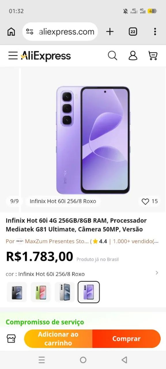 Infinix Hot 60i 256GB  - Foto 2