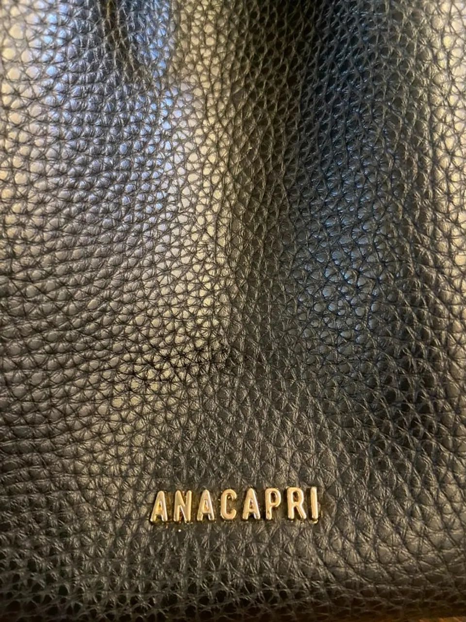 Bolsa Preta Anacapri Snake Básica Média - Foto 4