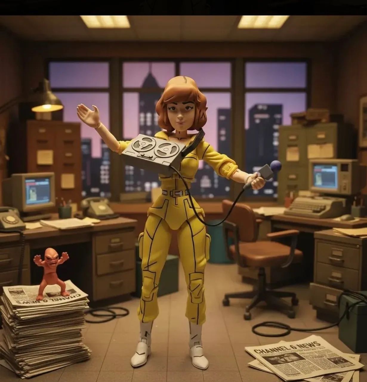 Neca TMNT April O'Neil - Hobbies e coleções - Loteamento