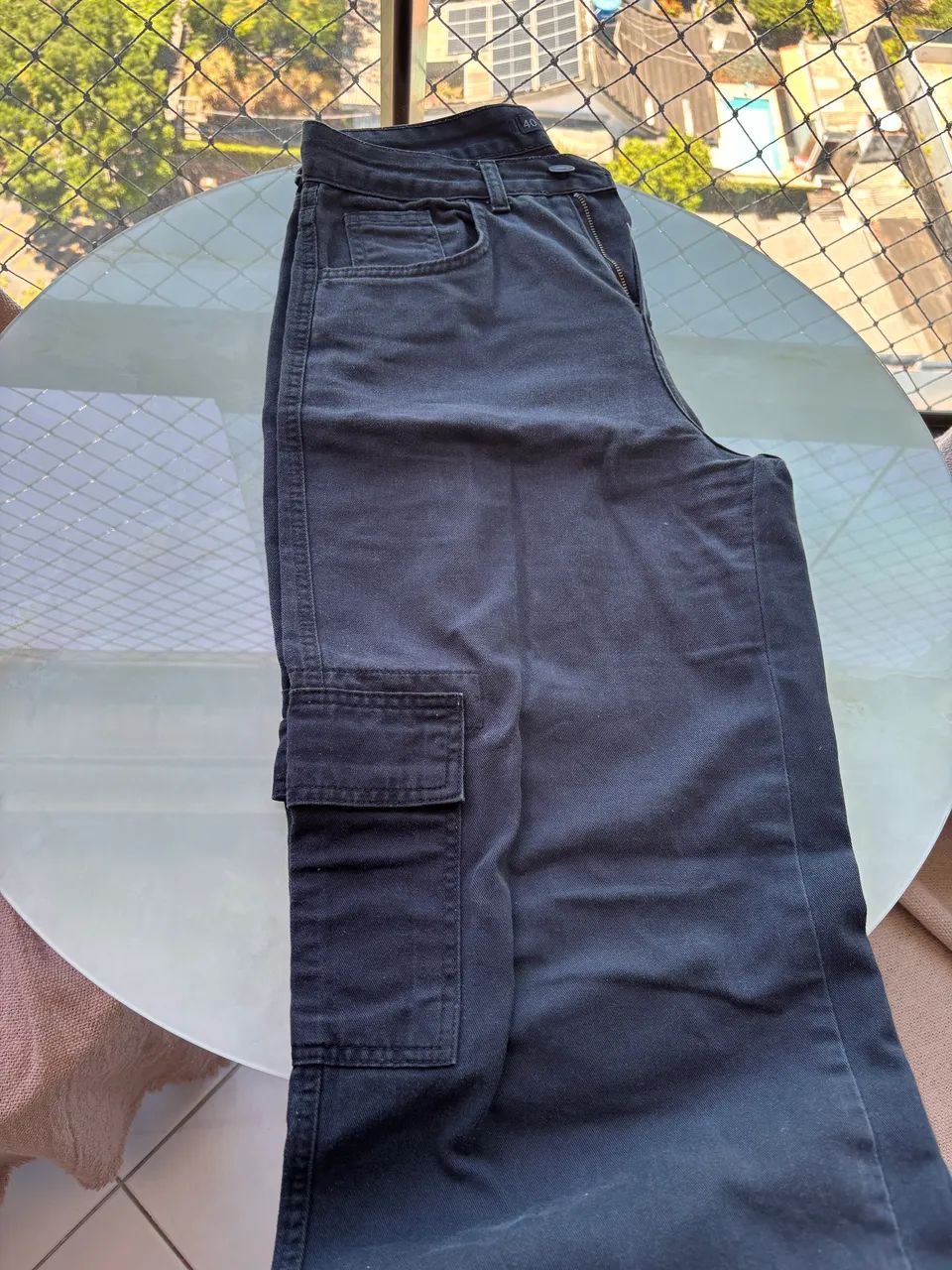 Calça cargo preta 