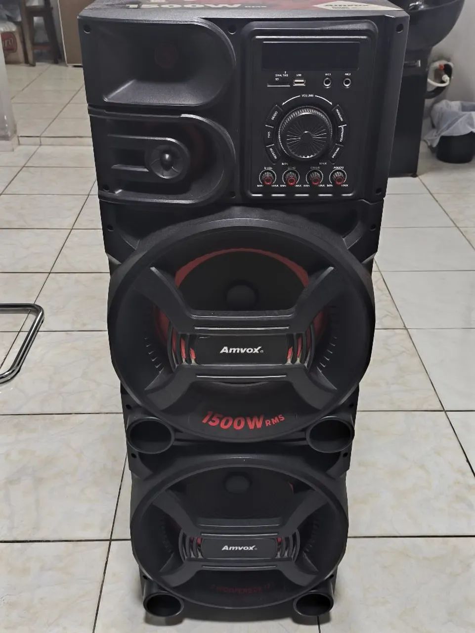 Caixa de Som Amvox Paredão 