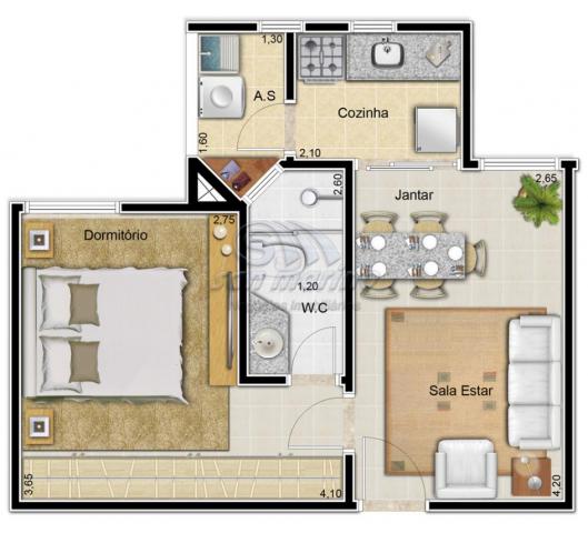 Apartamento à venda com 1 dormitórios em Colina verde, Jaboticabal cod:V1542 - Foto 14