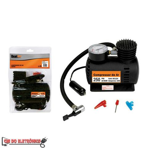 Mini Compressor de Ar 12v 250psi (BFH1225)