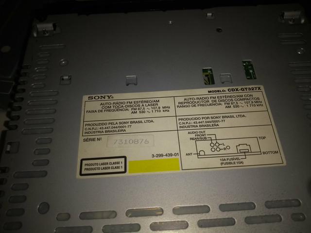 Som automotivo Sony