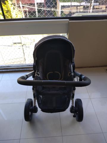 Carrinho de bebê Infanti off road + Moisés + bebê conforto + base para carro - Foto 3