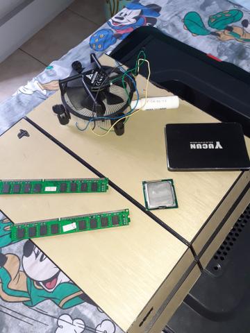 Ps4 fat sem manete e sem hd ssd 120gb 8gb de ram ddr3 cooler intel i5 2300 gabinete shark - Foto 2