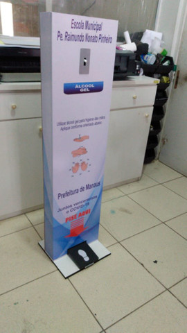 Totem dispensador para álcool em gel - Foto 4