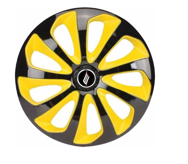 Jogo Calota Esportiva Elite amarelo Silver Aro 14 qkvzs oizst