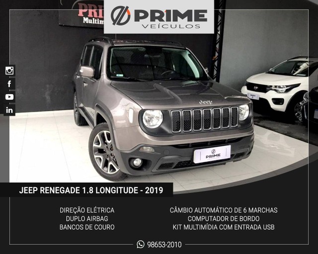 RENEGADE 2019/2019 1.8 16V FLEX LONGITUDE 4P AUTOMÁTICO