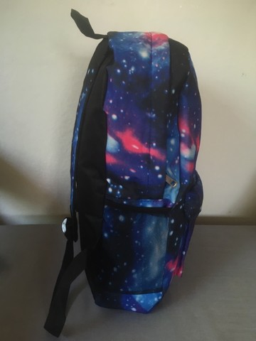 Mochila de Lona Universo/Via Láctea - Estudantil, Básica - Foto 3