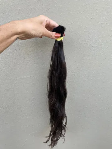 Cabelo Humano Vietnamita Loiro Mesclado 55cm-100g Mega Hair