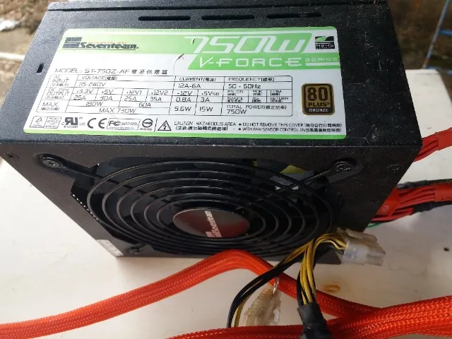 Fonte de Alimentação ATX 500W 20+4ap 110/220V Bivolt Silenciosa de  Computador Gabinete Pc Gamer