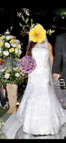 Vestido de noiva estilo sereia 