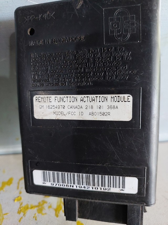 Módulo Conforto Central Do Alarme Da S10 Blazer Cód:16254970 2001 À 11 - Foto 2