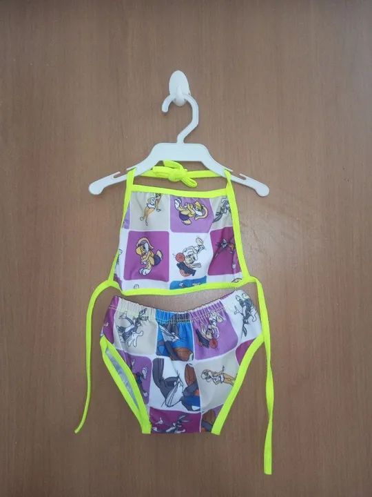 Biquíni Infantil  Bugs Bunny  - Tamanho único 