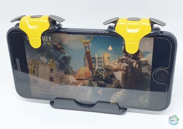 Gatilho L1 R1 duas posições para celular Pubg Free Fire COD - Foto 4