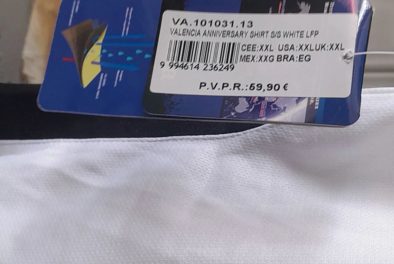CAMISA SENEYERA VALENCIA ESPANHA JOMA EDICAO ESPECIAL CENTENARIO 2004 2014 NOVA FR GRATIS - Foto 5
